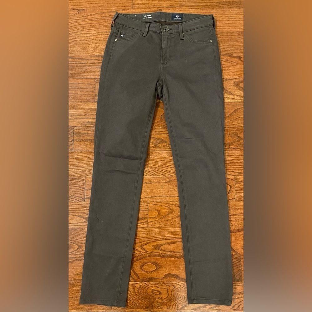 Adriano Goldschied Jeans Sz 25R Charcoal The Prima Mid-Rise Cigarette Skinny